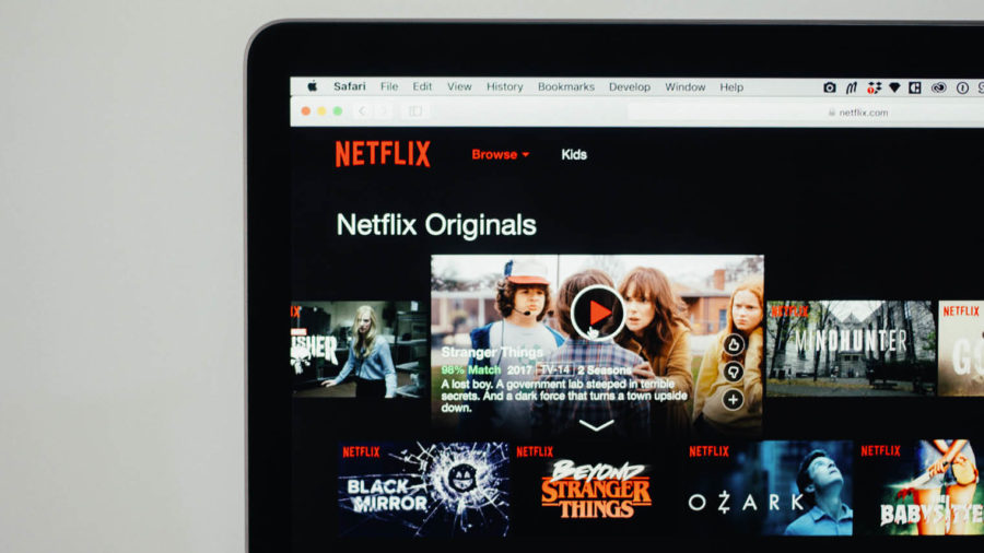 Netflix on laptop