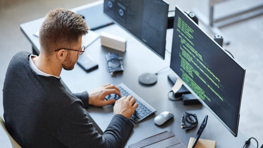 Software Programmer Working